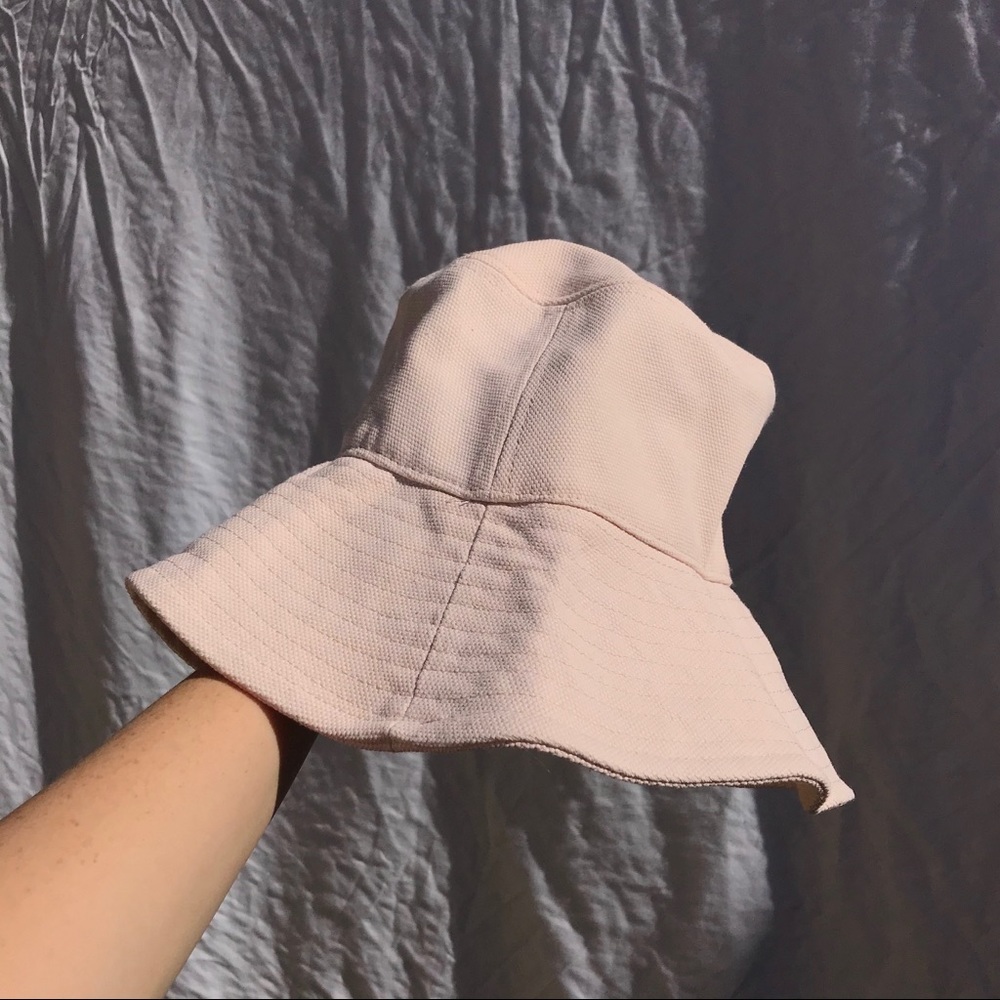 rag & bone light pink bucket hat